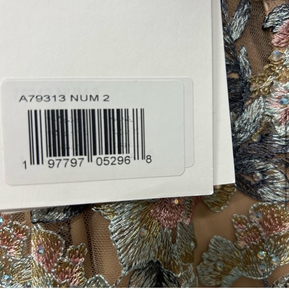 MAC DUGGAL 79313 NWT Embroidered Spaghetti Strap Trumpet Gown - Picture 10 of 15